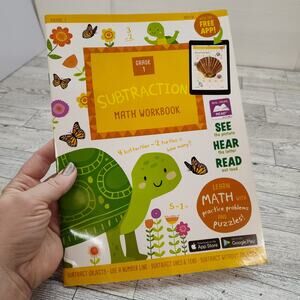 Math SUBTRACTION Workbook‎ GRADE 1 Kids (Ages 5-7) Learning Homeschool Practice